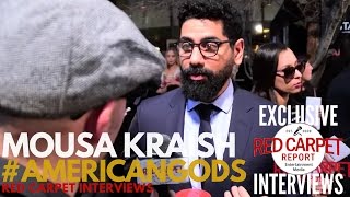 Mousa Kraish The Jinn interviewed at the premiere of Starz American Gods Original Series