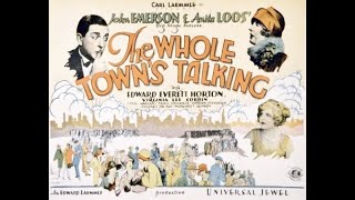 Edward G Robinson  Jean Arthur in John Fords comedy The Whole Towns Talking 1935