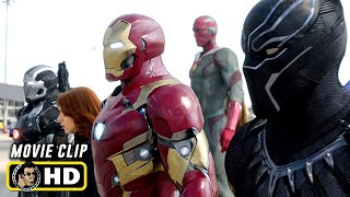 CAPTAIN AMERICA CIVIL WAR 2016 Full Airport Battle Scene HD Marvel Clip