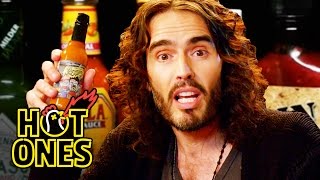 Russell Brand Achieves Enlightenment While Eating Spicy Wings  Hot Ones