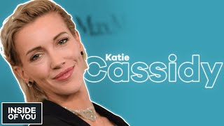 Arrowverse Star KATIE CASSIDY talks Crazy Upbringing Stories on Set of Arrow and Loved Ones Lost