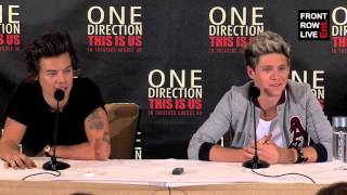 One Direction This Is Us New York Press Conference with Harry  Niall