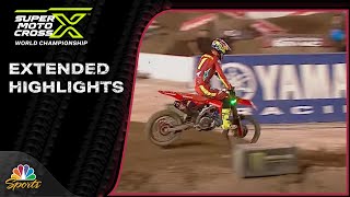 SuperMotocross Playoffs 2024 EXTENDED HIGHLIGHTS Round 3 Las Vegas  92124  Motorsports on NBC