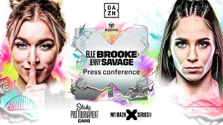 MISFITS  DAZN X SERIES 18 ELLE BROOKE VS JENNY SAVAGE PRESS CONFERENCE Stake Pro Tournment