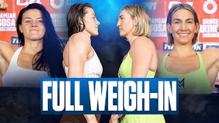 Sandy Ryan vs Mikaela Mayer  FULL WEIGHIN