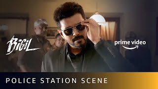 Thalapathy Vijays Swag  Bigil  Police Station Scene  Amazon Prime Video