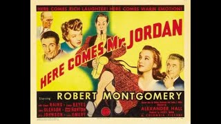 Robert Montgomery Claude Rains  Edward Everett Horton in Here Comes Mr Jordan 1941