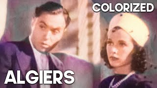 Algiers  COLORIZED  Charles Boyer  Classic Drama Film  Mystery