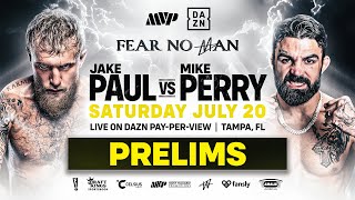 Jake Paul vs Mike Perry MVP Prelims