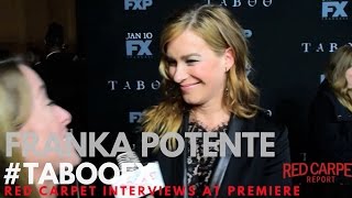 Franka Potente interviewed at FX Networks Taboo Premiere Red Carpet TabooFX