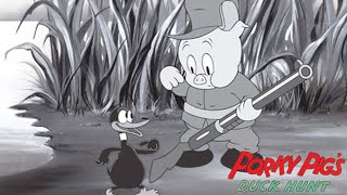 Porkys Duck Hunt 1937 Looney Tunes Porky Pig Short Film  First Daffy Duck Cartoon  Review