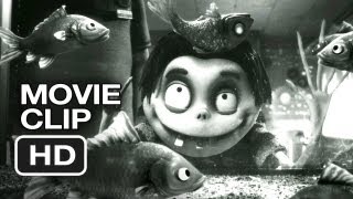 Frankenweenie Movie CLIP  Dead Fish 2012  Tim Burton Animated Movie HD
