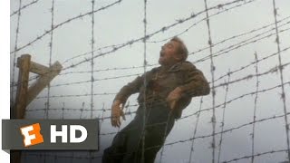 The Great Escape 811 Movie CLIP  Ives Crosses the Wire 1963 HD