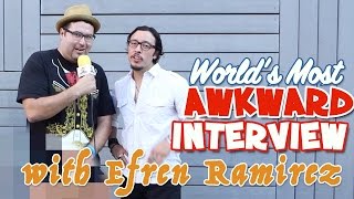Worlds Most Awkward interview with Efren Ramirez Pedro from Napoleon Dynamite