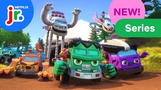 Mighty Monsterwheelies NEW SERIES Trailer  Netflix Jr