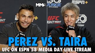 UFC on ESPN 58 Perez vs Taira Media Day Live Stream  Thur 130 pm ET 1030 am PT