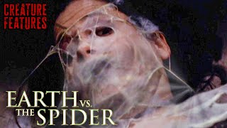 Woman Gets Wrapped In Spiders Web  Earth Vs The Spider  Creature Features