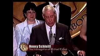 Henry Schleiff  The Interrogation of Michael Crowe  2002 Peabody Award Acceptance Speech