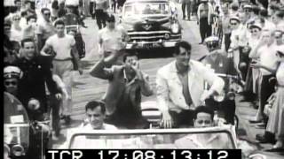 Dean Martin Jerry Lewis Janet Leigh Living it Up Atlantic City 1954 newsreel