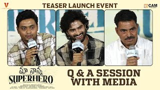 Team Q  A with Media  Maa Nanna Super Hero Teaser Launch Event  Sudheer Babu  Abhilash Kankara