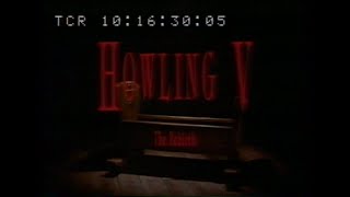 Howling V The Rebirth 1989 Trailer