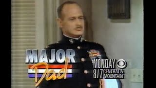 Major Dad Rescue 911 Jake and the Fatman  1989 CBS Promos