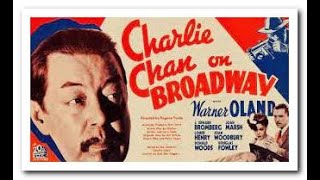 Charlie Chan On Broadway 1937 Warner Oland Keye Luke Excellent