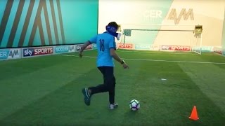 Live Blindfold Crossbar Challenge  Soccer AM v Sky Sports News HQ