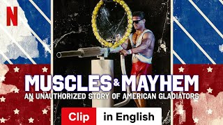 Muscles  Mayhem An Unauthorized Story of American Gladiators Clip  Trailer in English  Netflix