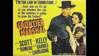 Randolph Scott in Frontier Marshal 1939  feat Cesar Romero John Carradine  Lon Chaney Jr