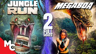 Jungle Run  Megaboa  2 Full Movies  Full Action Adventure Double Feature