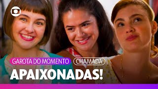 Bia Celeste e Eugnia esse trio promete entregar muita paixo  Garota do Momento  TV Globo