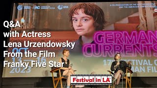 Actress Lena Urzendowsky Franky Five Star  QA in Los Angeles