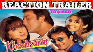 Khoobsurat 1999Reaction Trailer With AjaySanjay DuttUrmila MatondkarRomantic Comedy And  Drama