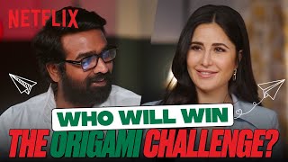 The ORIGAMI CHALLENGE ft Vijay Sethupathi Katrina Kaif  Merry Christmas  Netflix India