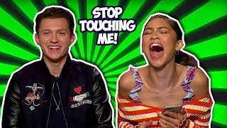 Tom Holland  Zendaya Making Each Other Laugh So Hard SpiderMan Far From Home