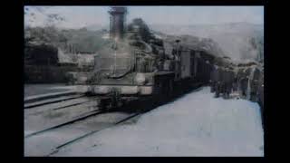 The Arrival of a Train 1896  One of the First Films EVER  NOW IN COLOR