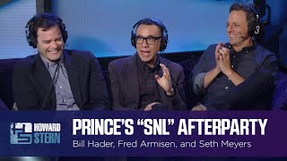 Fred Armisen Bill Hader and Seth Meyers Recall Princes SNL Afterparty