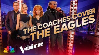 Coaches Bubl Gwen Reba and Snoop Perform the Eagles Heartache Tonight  The Voice  NBC