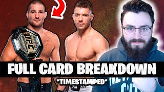 Full Card Breakdown  UFC 297 Strickland vs Du Plessis  Fight Predictions  Best Betting Tips