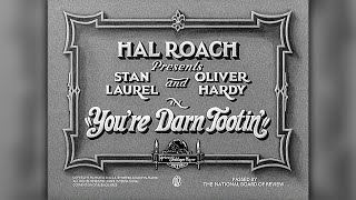 Laurel  Hardy Youre Darn Tootin 1928  Silent Short