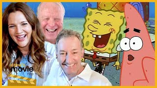 Drew Barrymore Talks Humor Heart and Keanu Reeves with SpongeBobs Tom Kenny and Bill Fagerbakke