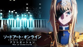 Sword Art Online Alicization  War of Underworld OP Resolution  Haruka Tomatsu Piano