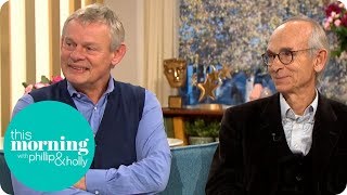 Martin Clunes Meets the Real Doc Martin Responsible for the Shows Clever Storylines This Morning