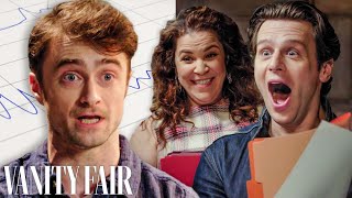 Daniel Radcliffe Jonathan Groff  Lindsay Mendez Take Lie Detector Tests  Vanity Fair