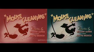 Tom  Jerry Mouse Cleaning 1948 16mm Scan Color Grading