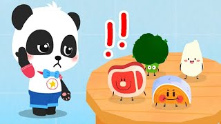 Baby Pandas Magic Kitchen  Make Gourmet  Learn How To Get a Balanced Diet  Babybus Game Video