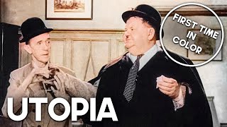 Utopia  COLORIZED  Laurel  Hardy  Classic Film