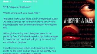 Movie Review Whispers in the Dark 1992 HD