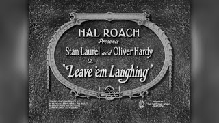 Laurel  Hardy Leave Em Laughing 1928  Silent Short